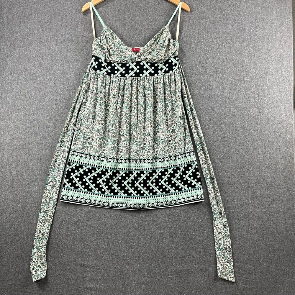 Ruby Rox Boho Floral Tie Back Dress Size S Cottagecore Y2K Adjustable Straps - Picture 9 of 12
